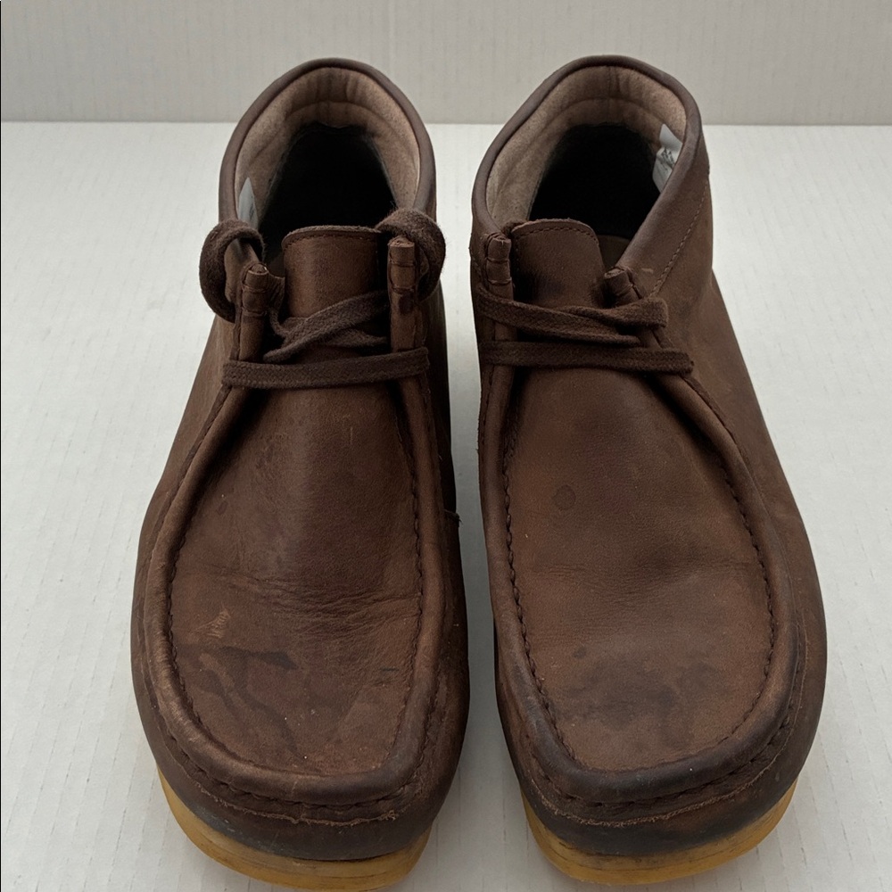 Clarks Stinson Hi Wallace Chukka Boots Brown Men’s SZ 9 M Lace up - Picture 4 of 8